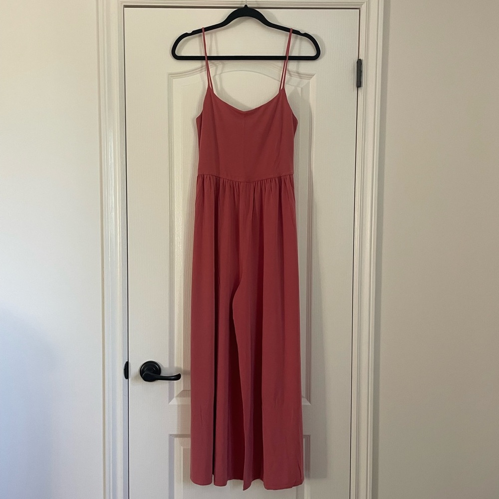 Aritzia Wilfred Salmon Pink Market Jumpsuit